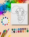 Paint Party Kit - Africa's Lion