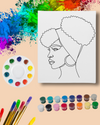 Paint Party Kit - Afro Puff & Headwrap