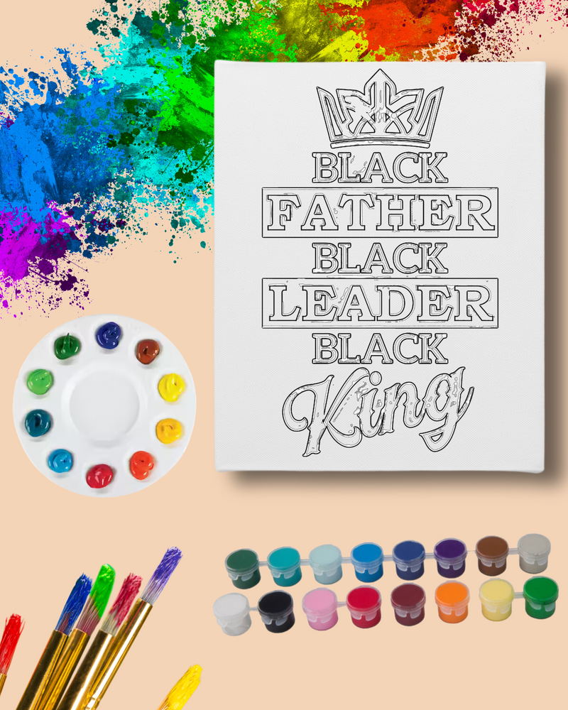 Paint Party Kit - Black Father Black Leader