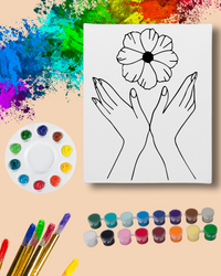 Paint Party Kit - Hands & Flower