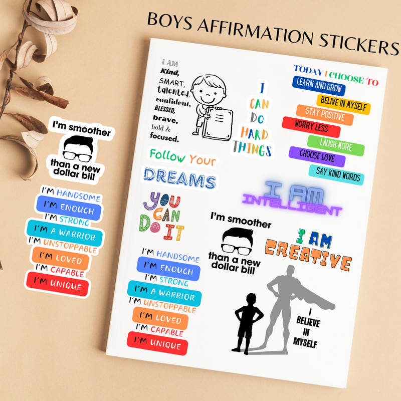 Boy Affirmation Sticker Pack