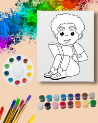 Paint Party Kit - Kid Reading