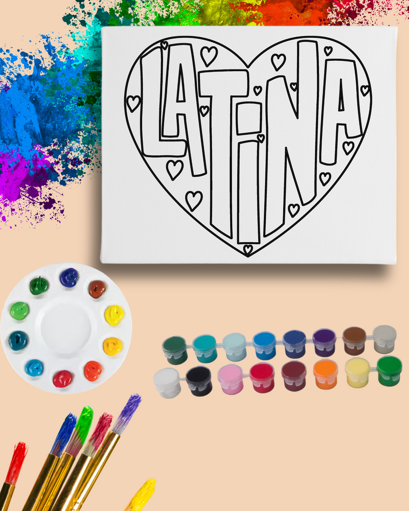 Paint Party Kit - Latina Heart