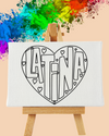 Paint Party Kit - Latina Heart