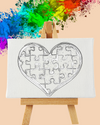 Paint Party Kit - Puzzle Heart