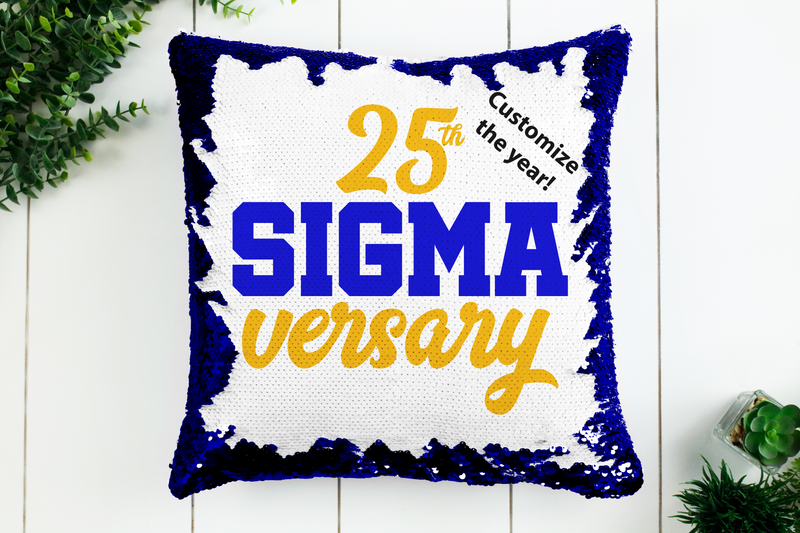 SIGMAversary Sequin Pillow