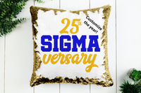 SIGMAversary Sequin Pillow