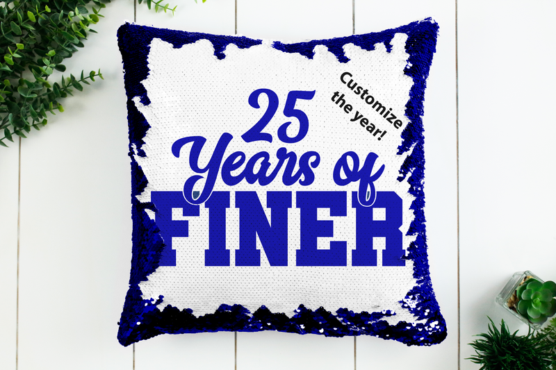 ZetaVersary Finer Sequin Pillow