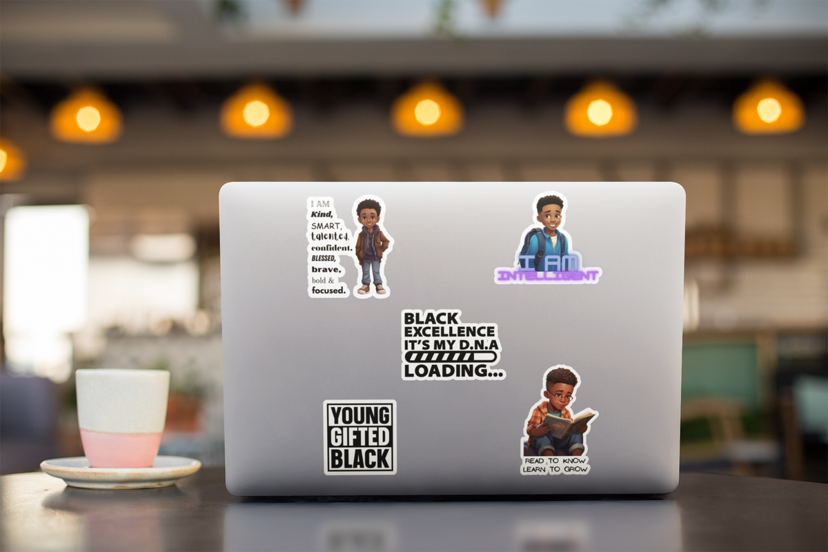 Black Boy Affirmation Sticker Pack