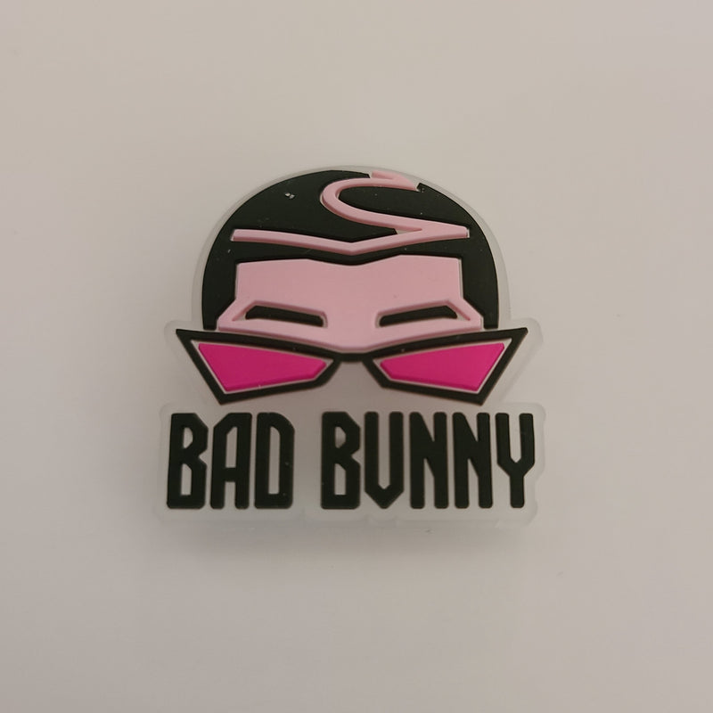 Bad Bunny Name Shoe Charm (Glow in the dark)