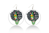AKA Wooden Earrings (White)
