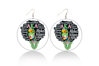 AKA Wooden Earrings (White)