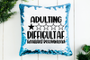 Adulting Difficult AF Sequin Pillow