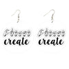 Create ASL Wooden Earrings