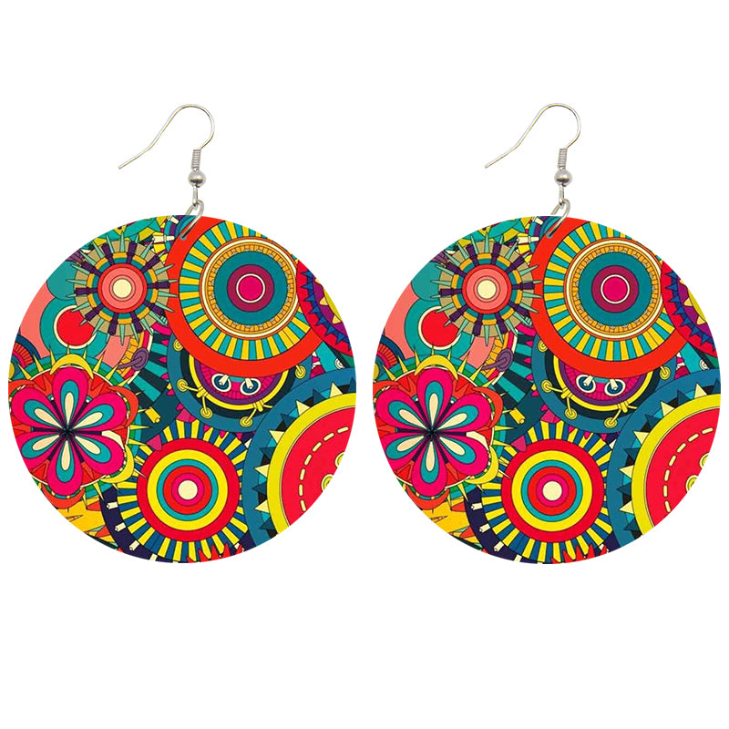 Woodstock Wooden Earrings