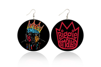 Biggie Smalls The Illist Wooden Earrings