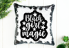 Black Girl Magic Sequin Pillow