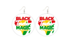 Black Teacher Magic Wooden Earrings