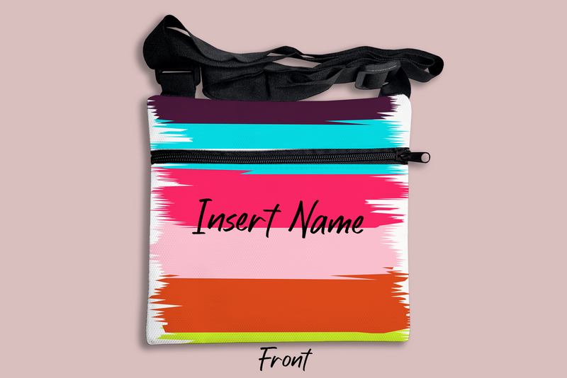 Brush Strokes Cross Body Bag + FREE Bookmark