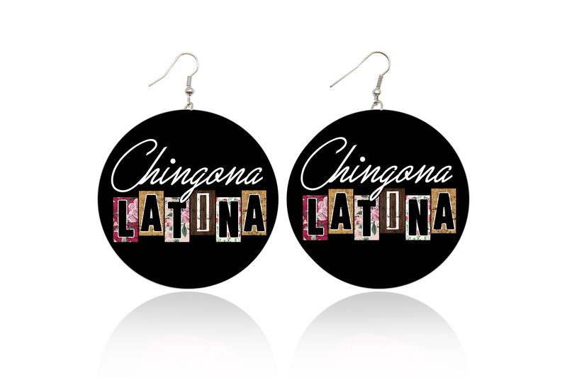 Chingona Latina Wooden Earrings