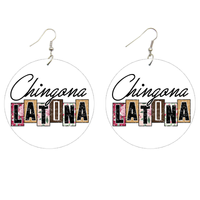 Chingona Latina Wooden Earrings