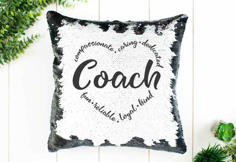 Coach Sequin Pillow