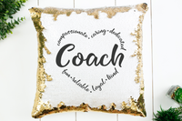 Coach Sequin Pillow