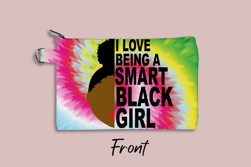 Smart Black Girl Personalized Cosmetic Bag