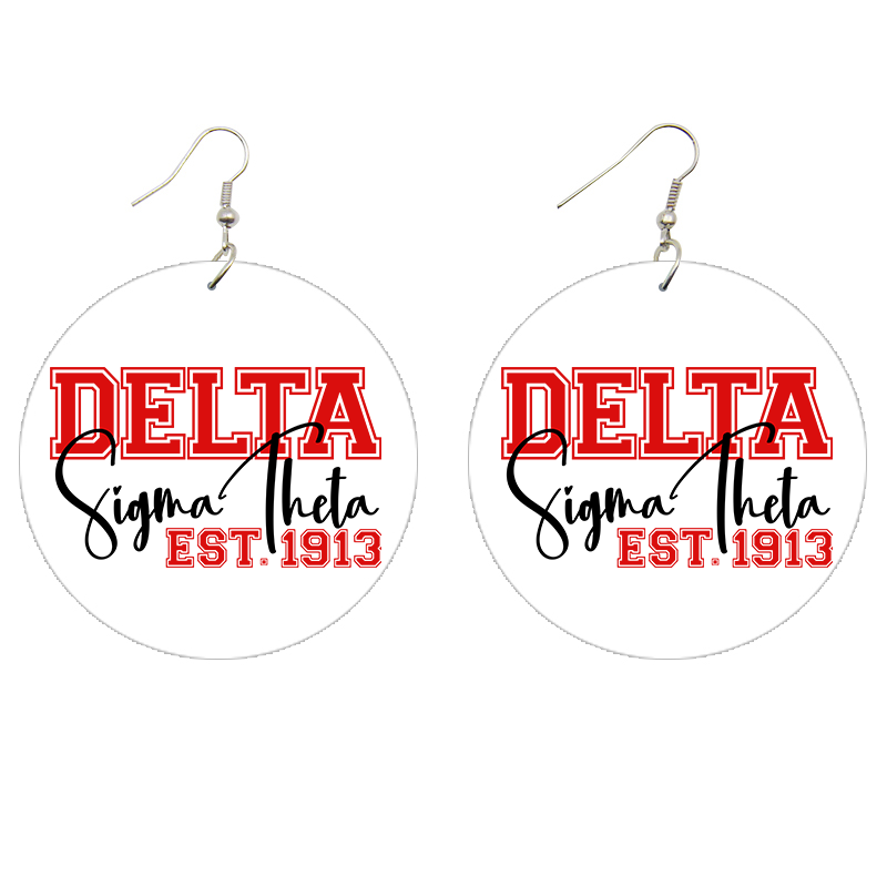 Delta Est. 1913 Wooden Earrings