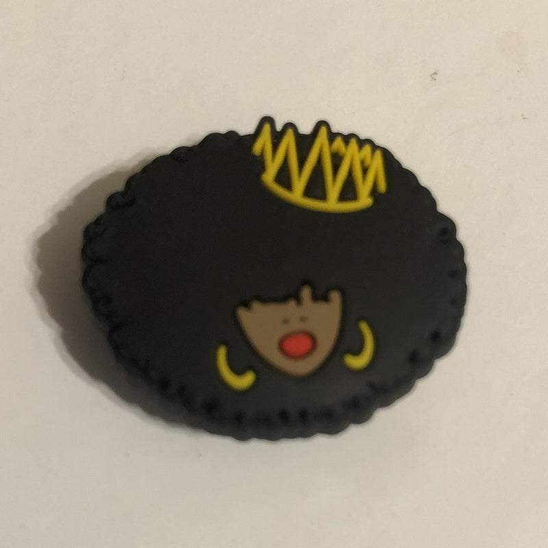 Afro Queen Shoe Charm