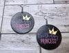 Birthday Princess Wooden Earrings (Kids/Tween - 5cm)