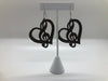 Music Note Engraved Wooden Earrings