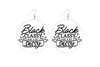 Black, Classy, and Sassy Wooden Earrings