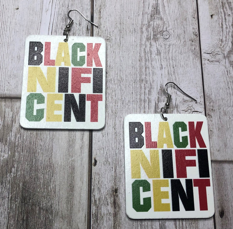 Blacknificent Wooden Earrings