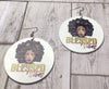 Blessed Vibes Wooden Earrings