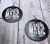 Colorful Black Girl Magic Wooden Earrings (Adults - 6cm)