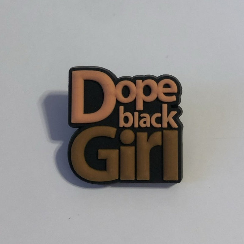 Dope Black Girl Shoe Charm