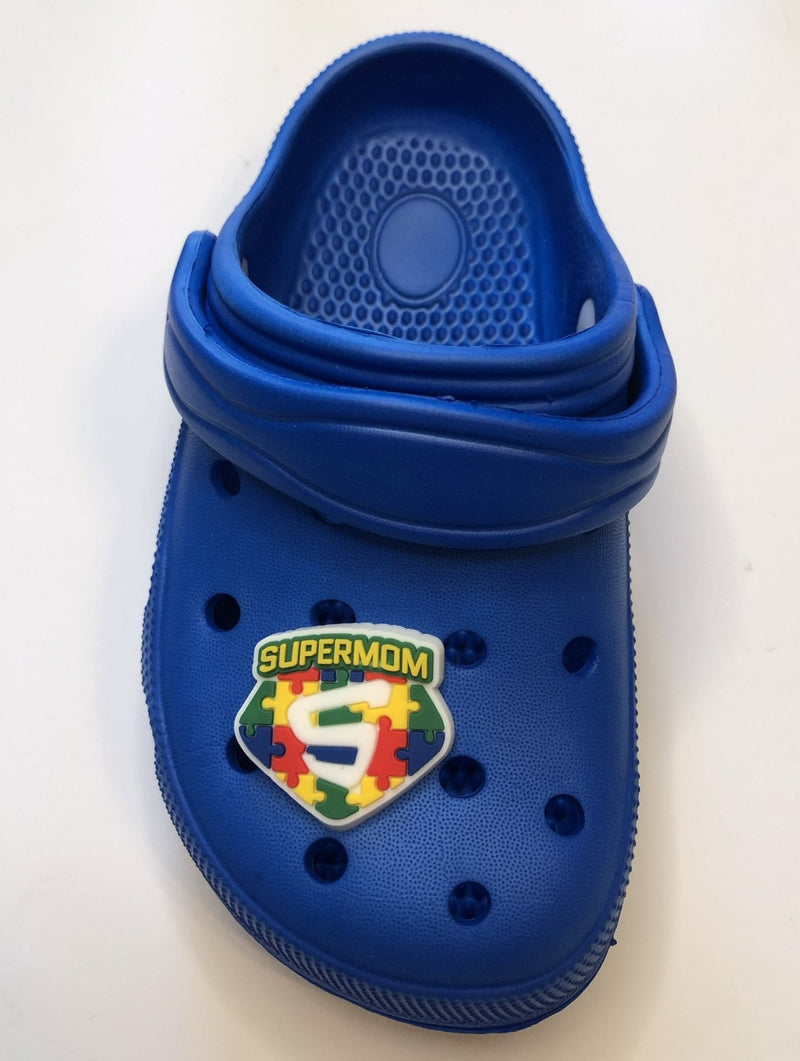 Autism Supermom Shoe Charm