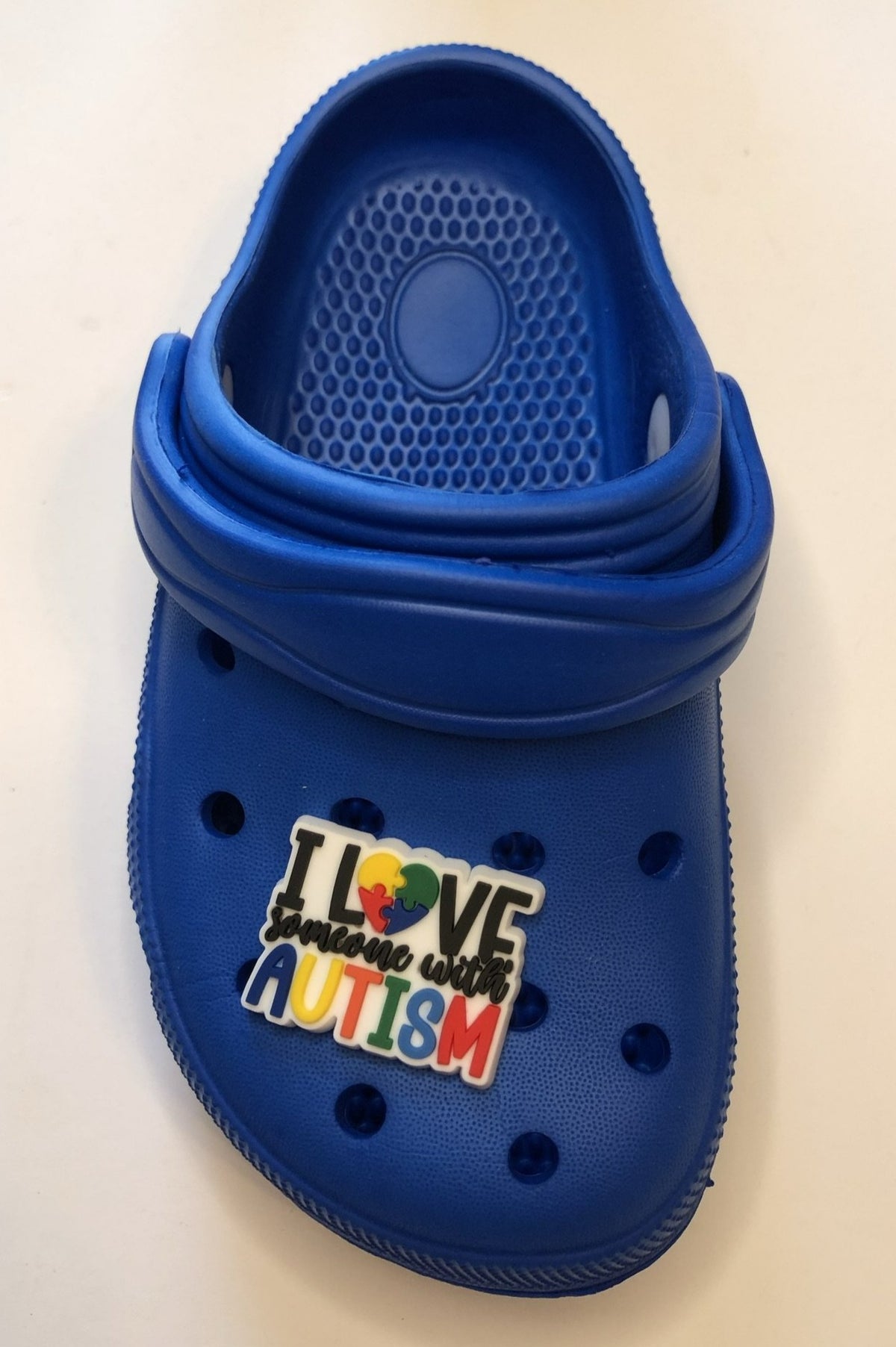 I Love Someone with Autism Shoe Charm