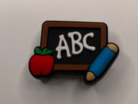 Teacher Chalkboard Shoe Charm