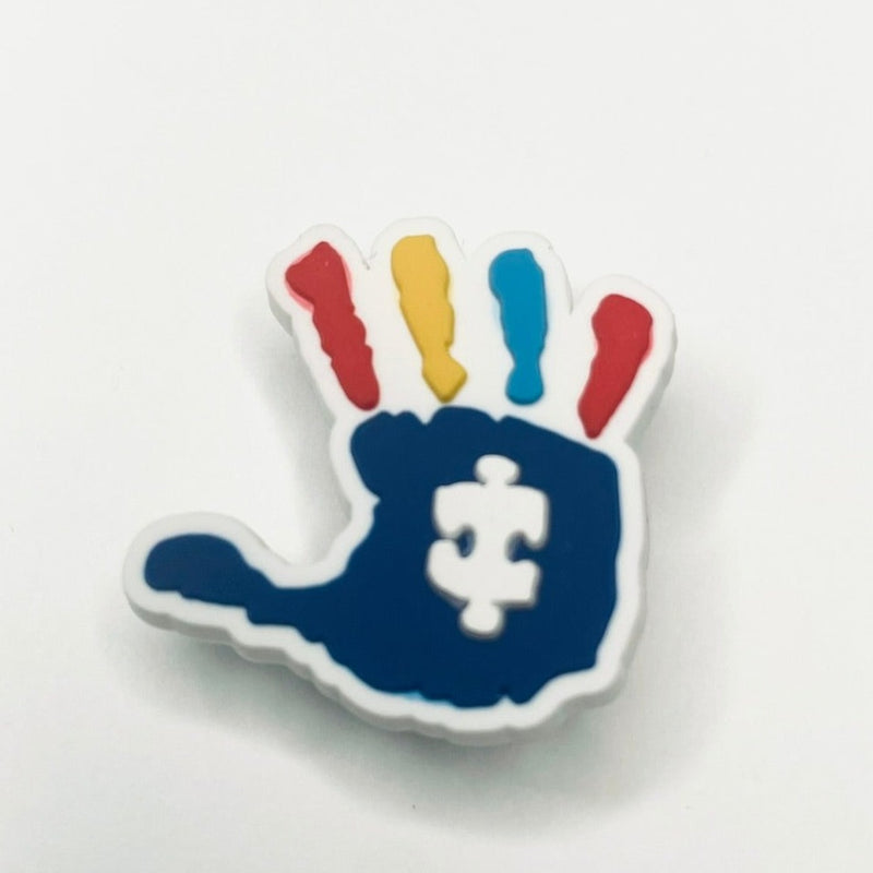 Autism Hand Print Shoe Charm