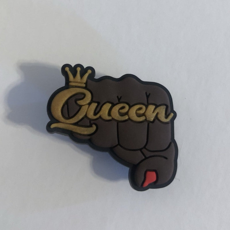 Queen Fist Shoe Charm