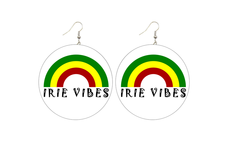 Irie Vibes Wooden Earrings