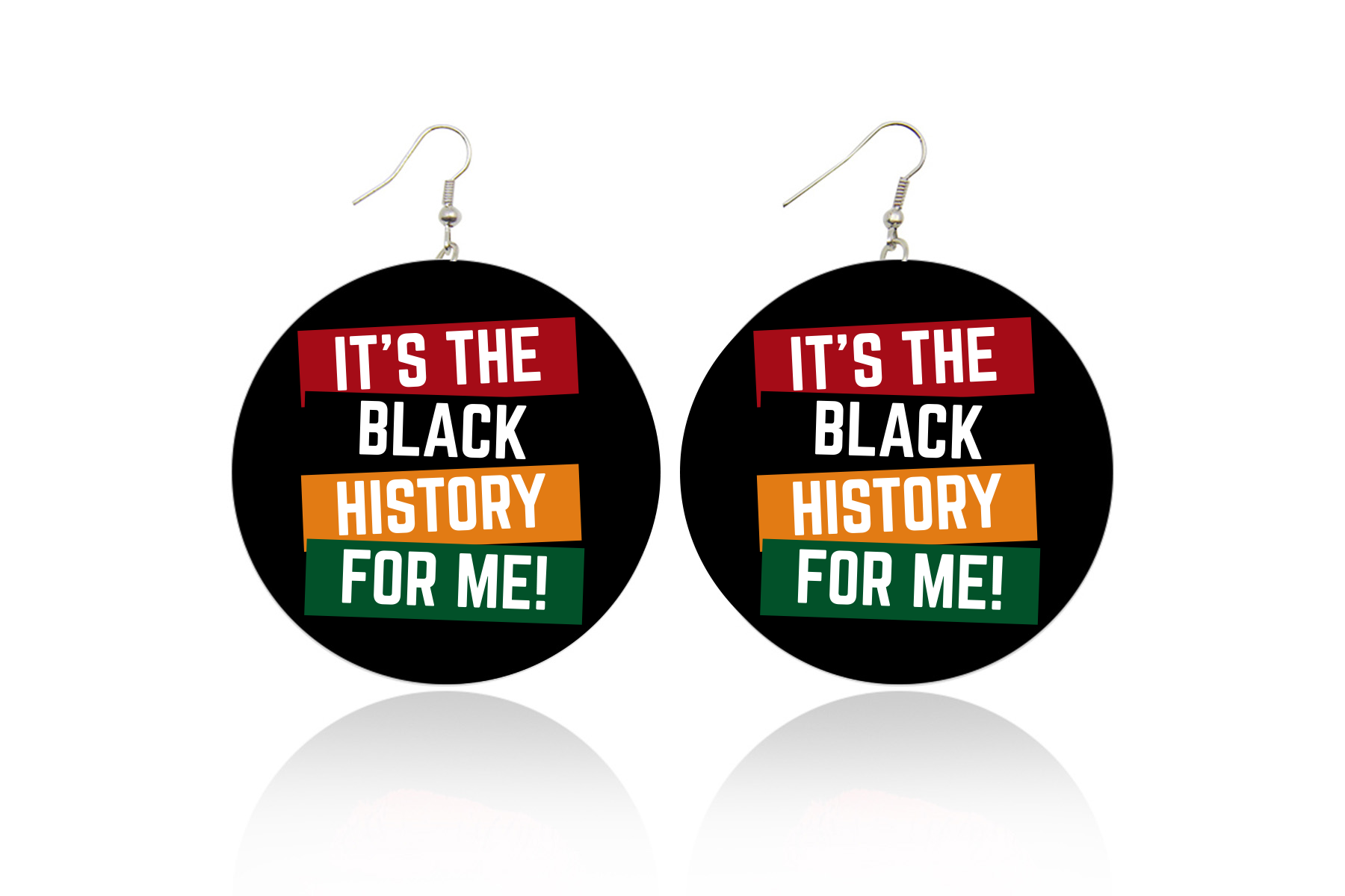 It's The Black History For Me Wooden Earrings