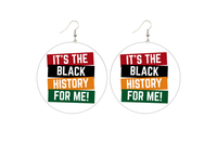 It's The Black History For Me Wooden Earrings