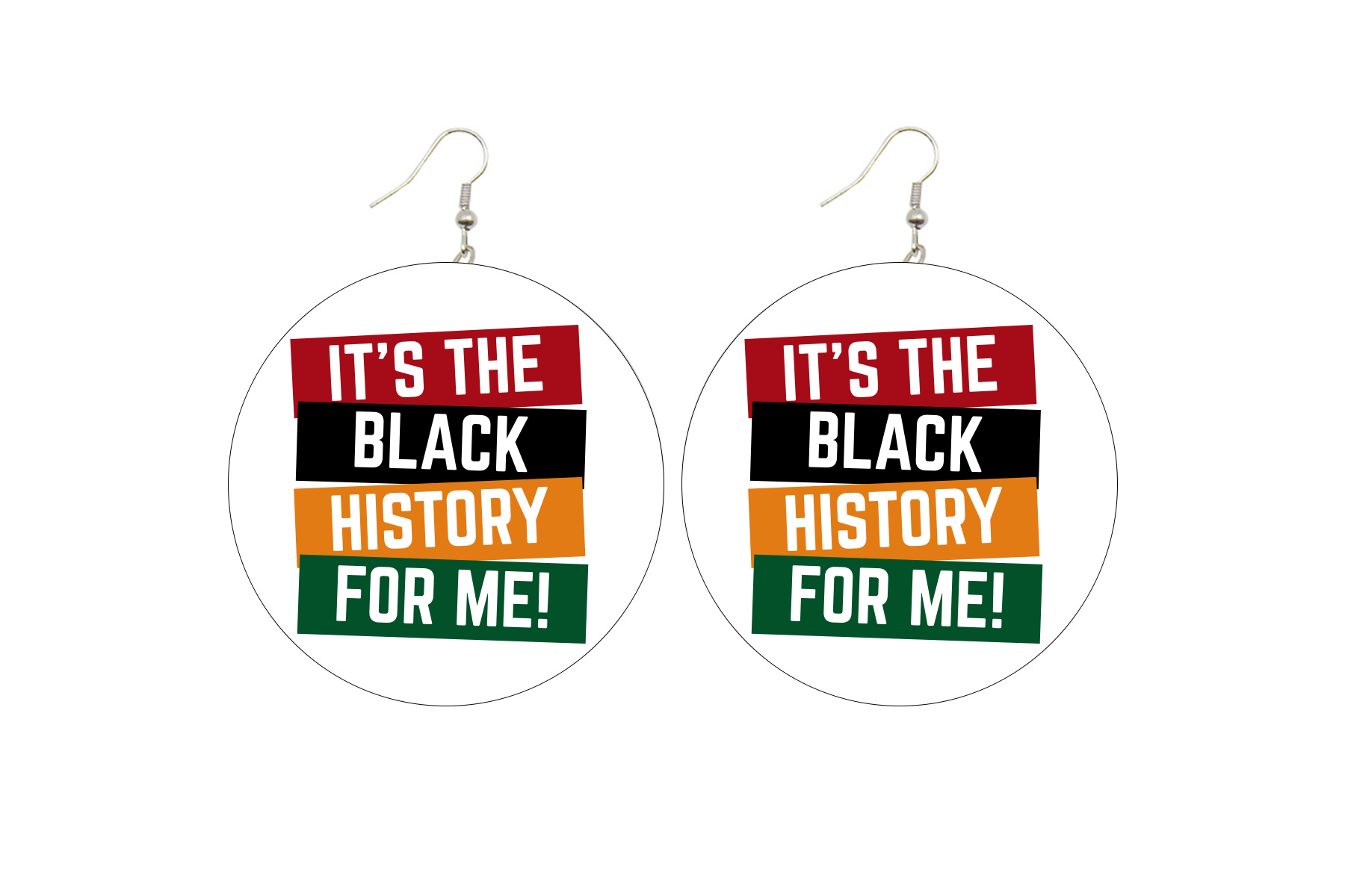 It's The Black History For Me Wooden Earrings