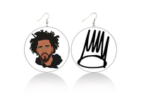 J.Cole Wooden Earrings