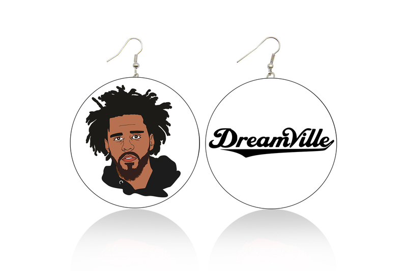 J.Cole Wooden Earrings