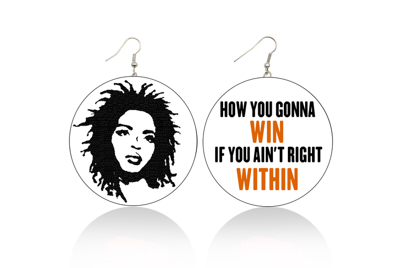 Lauryn Hill Wooden Earrings