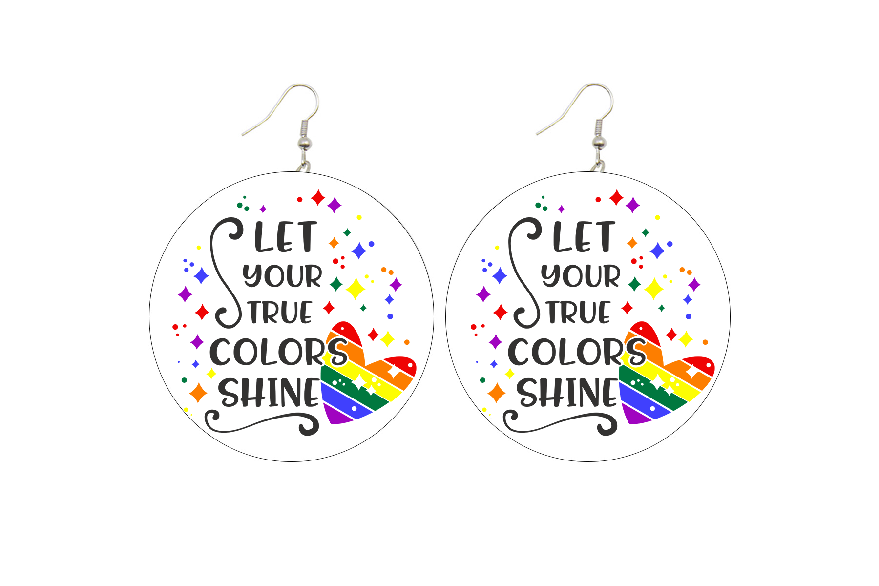 Let Your True Colors Shine Wooden Earrings